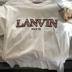 Lanvin White Graphic T-Shirt